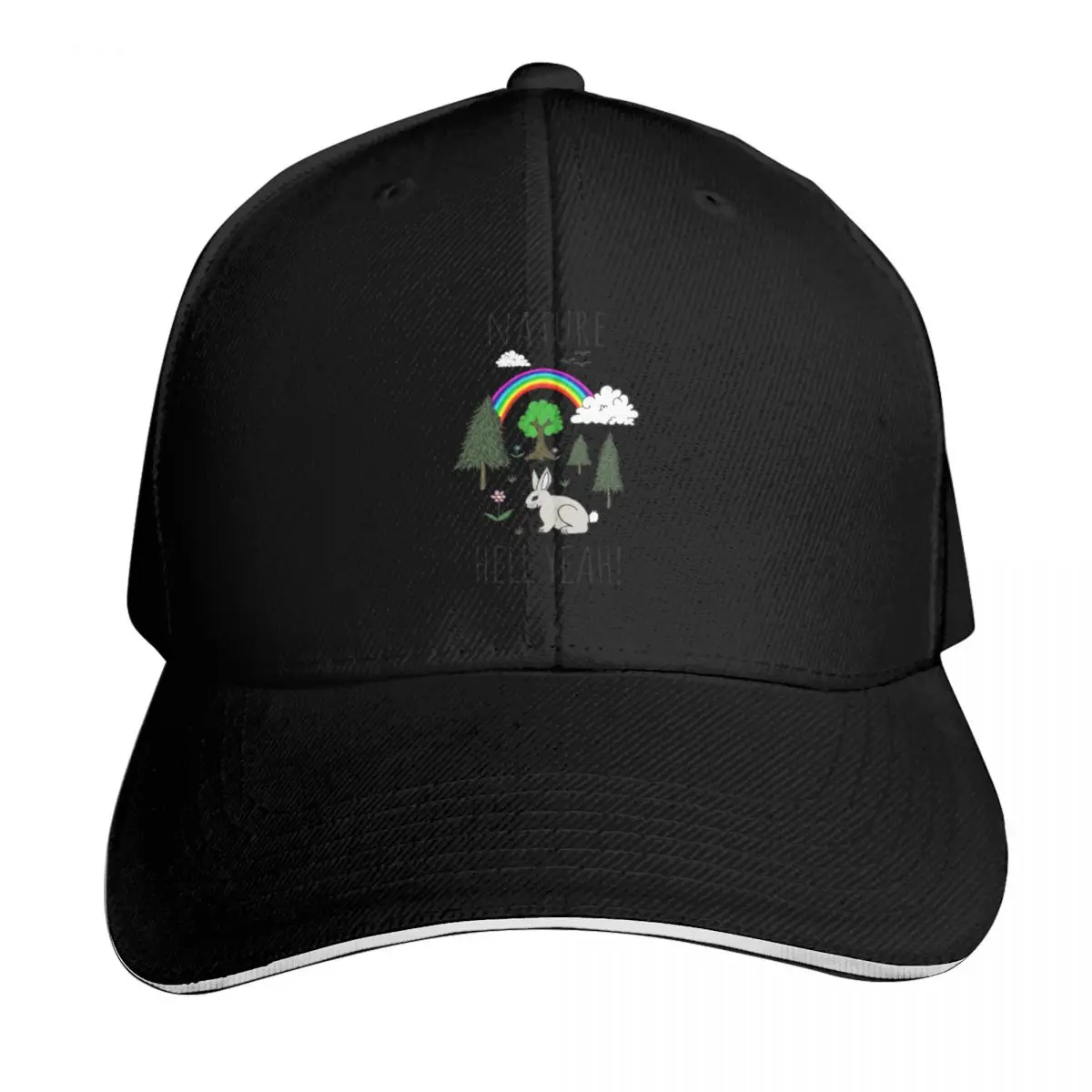 NATURE, HELL YEAH! Baseball Cap Outdoor Golf Running Hiking Summer Beach Travel Streetwear Hip Hop Trendy