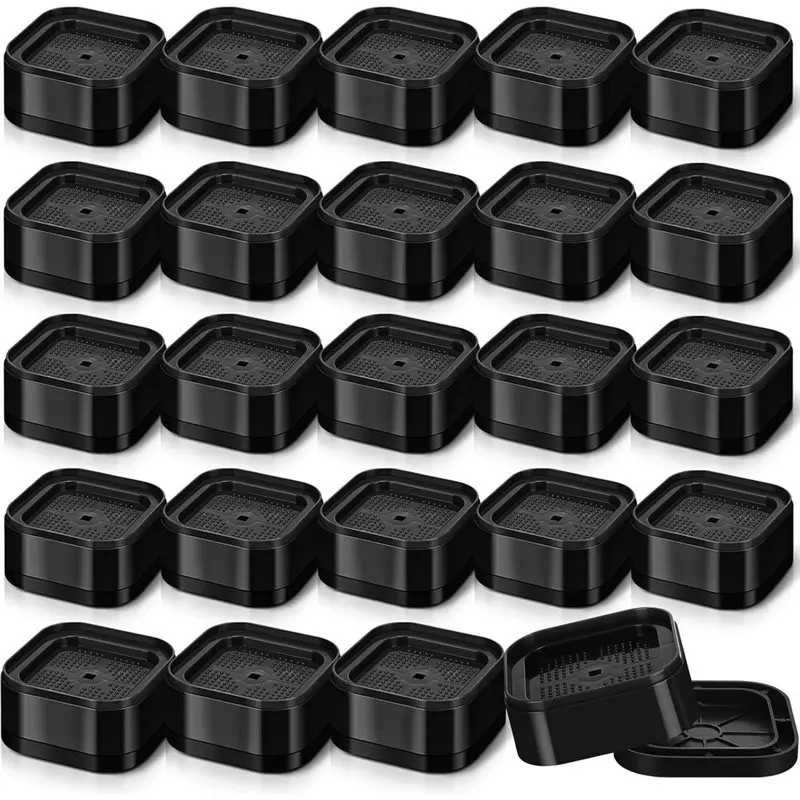 B97A-24 Pack Furniture Risers Adjustable Bed Desk Leg Risers 1.38