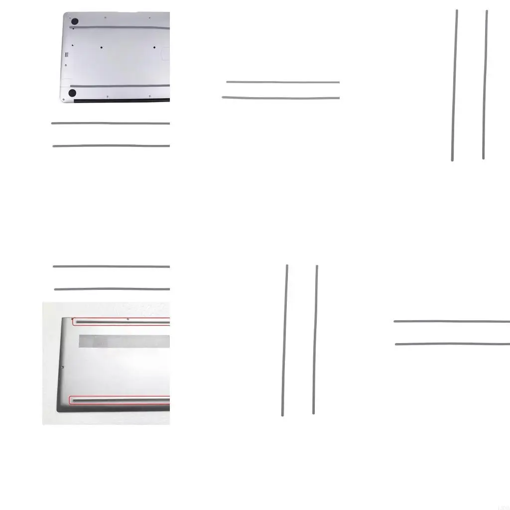 L9NA 830 Series Laptop Rubber Feet for Bottom Base Repair and Desk Grip Strips