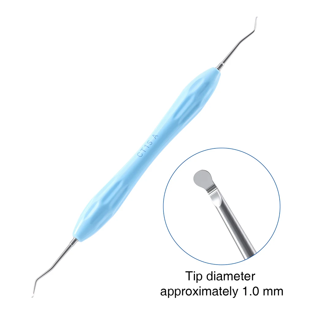 AZDENT Dental-Aushebelspatel CT-15 1,0/1,5/2,0mm Restaurativer Aushebelspatel mit Doppelenden Zahnarztwerkzeuge Autoklavierbar – Detail 2