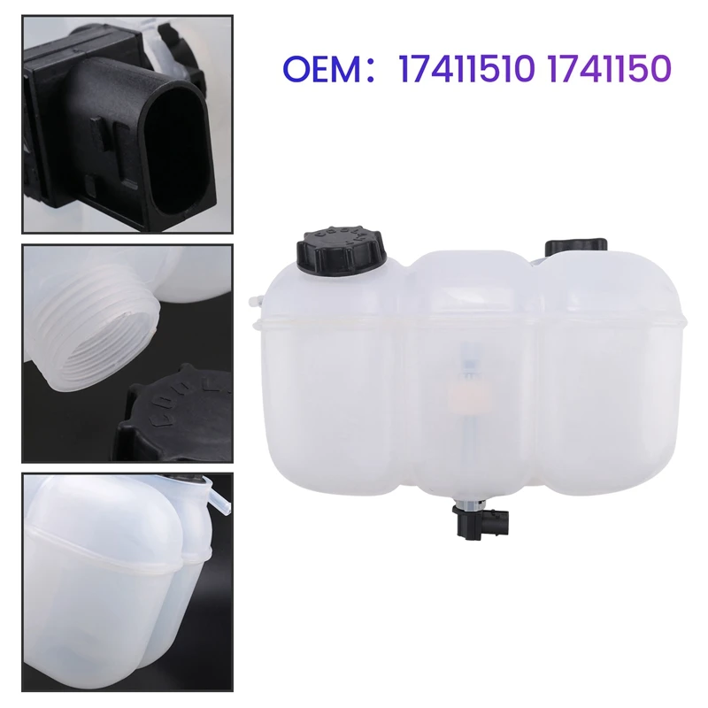 17411510 17411509 New Water Coolant Expansion Tank Replacement Parts With Cap For Volvo EC250D C220D EC140C