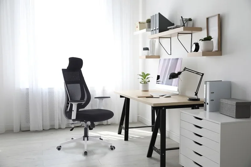 fashionable white high back mesh back office chair with breathable mesh white office chair mesh computer chair for study