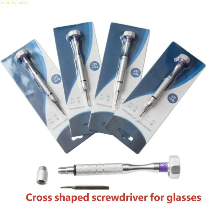 W3JE Multipurpose HSS Eyeglass Screwdriver With 1.8mm And 1.6mm Tip Suitable For Watches And Gadgets Maintenance