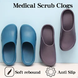 Hot Sale Clinic Surgery Shoes Light Weight Dental Clinic Clogs Anti Slip Nurse Slippers Cheap Back Strap Medical Clogs 5X03-08