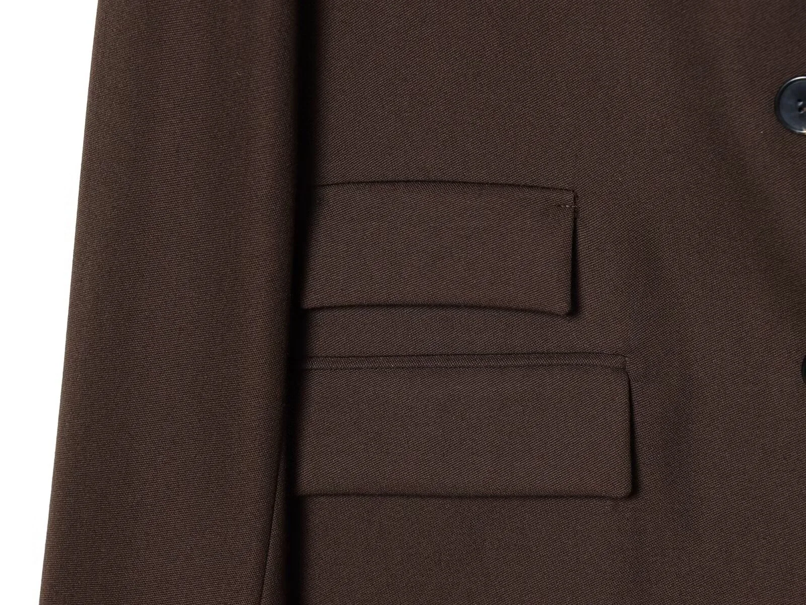 European and American style 2025 winter new French style design pocket embellished suit jacket + wide pleated skirt