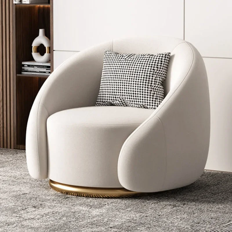 

Lazy Sofa Bedroom Reclining Sofa Lounge Winter Light Luxury Leisure Designer Nordic Fabricliving Room Rotatable Minimalist