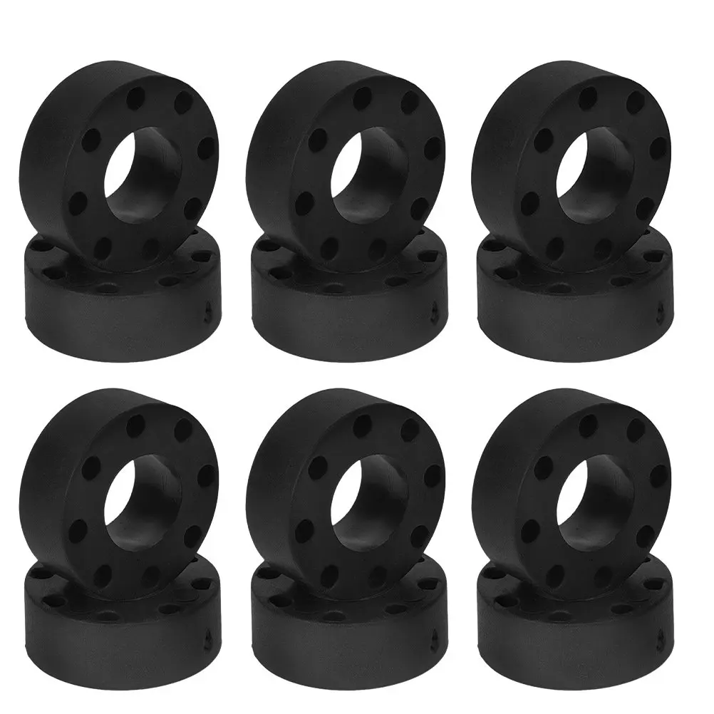 

16Pcs Rubber Table Soccer Foosball Bumpers Replacement Parts Black Rod Buffers Table Football Game Accessories
