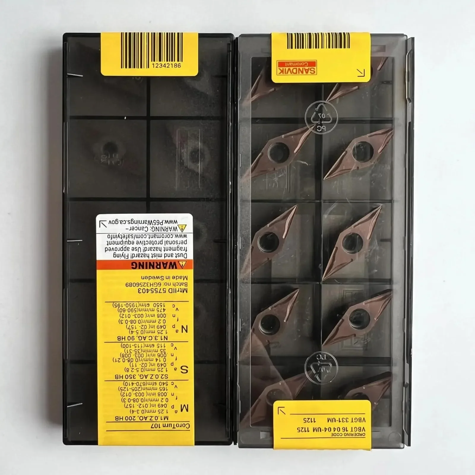 

SANDVIK-Coromant / VBGT160404-UM 1125 / 10 Pcs