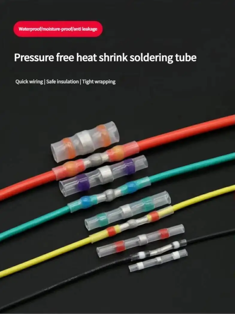 Kit de connecteurs de fil d'étanchéité à souder étanche 0.25-6 mm2 thermorétractable pour l'isolation Marine automatique