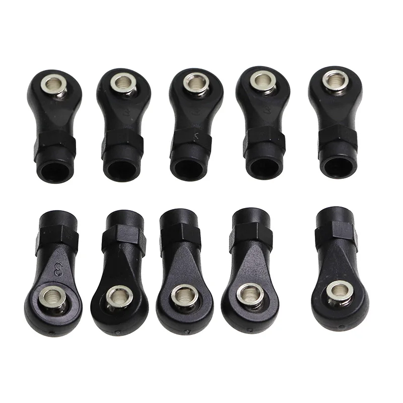 

10Pcs Plastic M4 Rod End Link Linkage Balls Joint Head for 1/10 RC Car Crawler Axial SCx10 II 90046 TRAxxAS