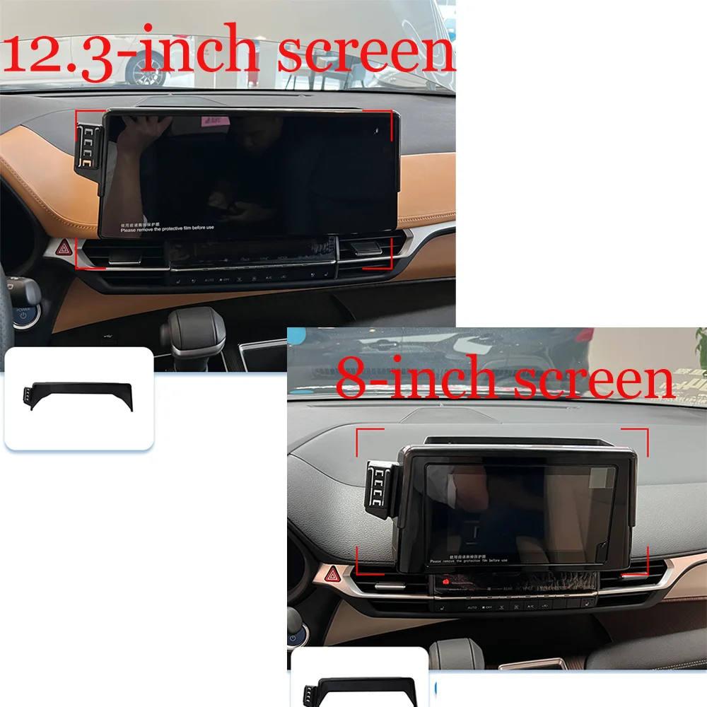 Car Mobile Phone Holder fofor Toyota Sienna XL40 XSE XLE 2021~2024 GPS Air Vent Clip Stand Base Support Tray Accessories iPhone