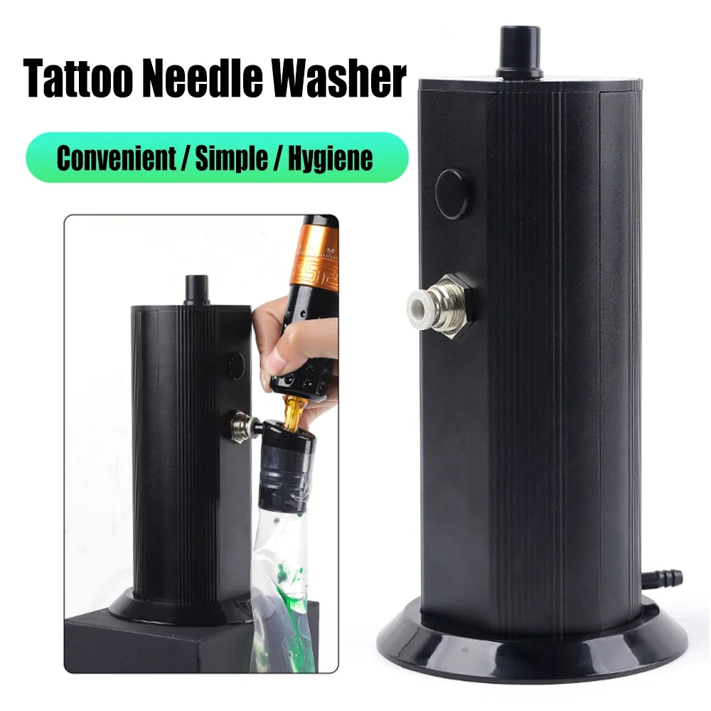 

Newest Tattoo Needle Cleaning Machine Rechargeable Wireless Electric Needle Washer Automatic Sensing Ink Rinsing Tattoo Cleaning