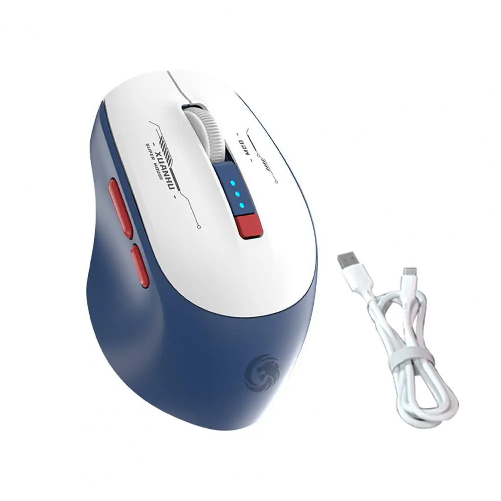 

Bluetooth Wireless Mouse with Power Display One-button Mute Mice Type-C Rechargeable Wireless Mute Mouse Laptop Accessories