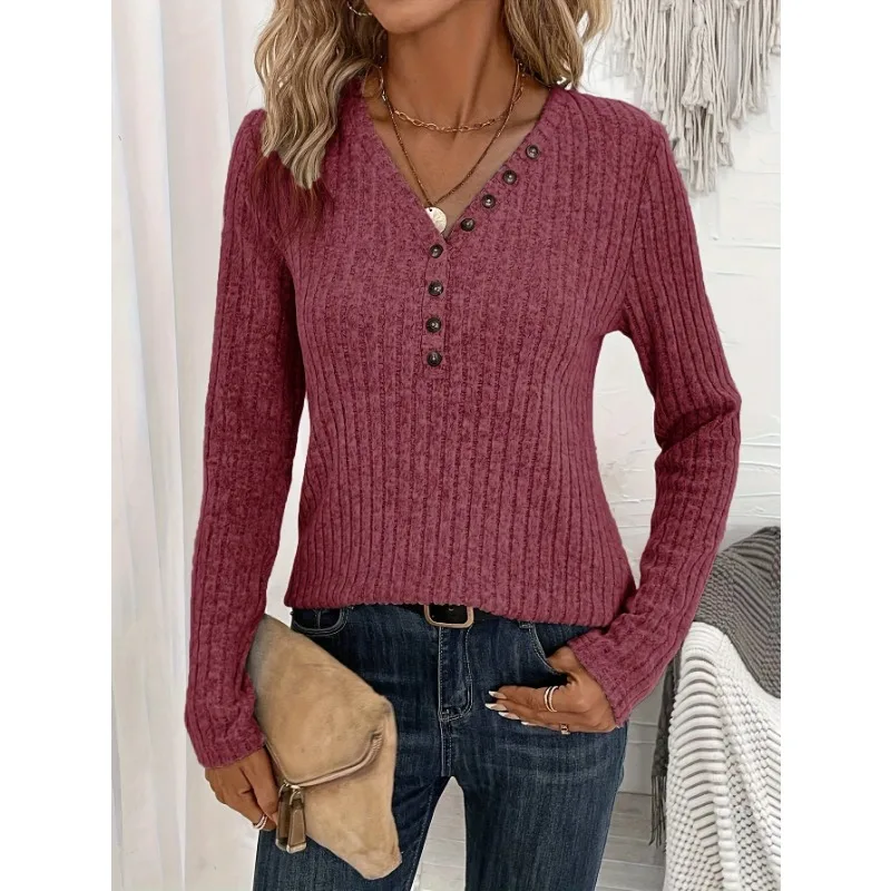 

Elegant Casual Tops Women's T-Shirt Fashion Loose T Shirt Woman Temperament Long Sleeve T-Shirt Holiday Weekend Women Clothing