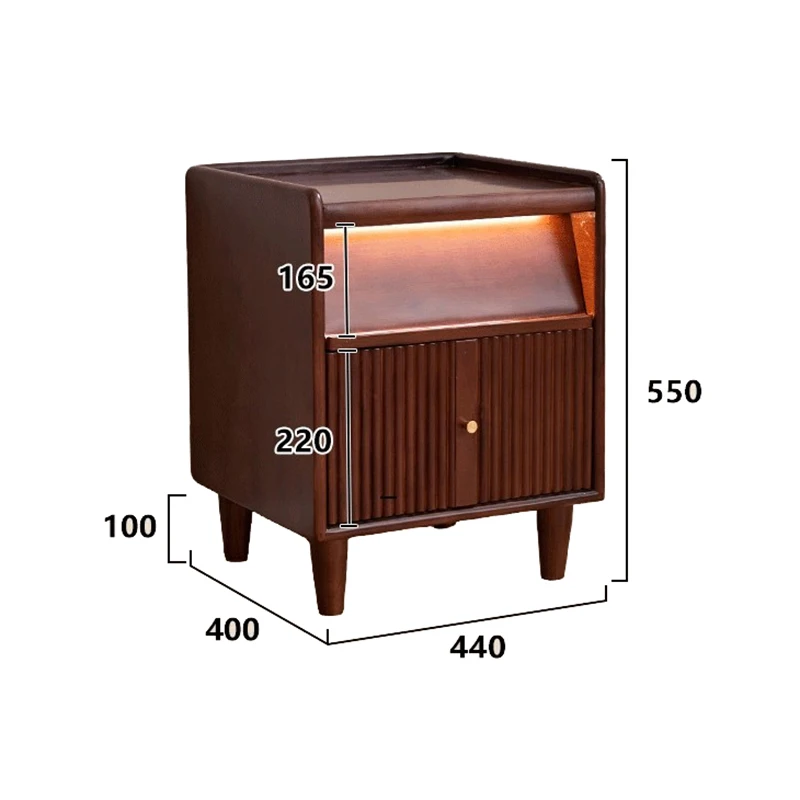 Comodini retrò di metà secolo Maniglia in metallo vintage Comodini estetici di lusso Eleganti mobili per camera da letto francesi Mesita De Noche