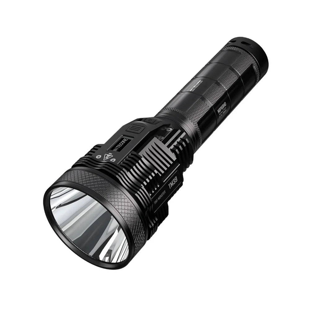 Nitecore TM39ไฟฉาย LED แบบชาร์จไฟได้, กำลังสูง1500ม. ทำจากอลูมิเนียม IP68กู้ภัยที่แข็งแกร่งกลางแจ้ง