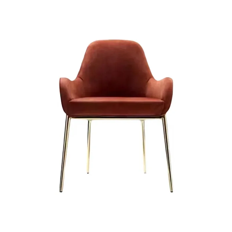 fabric dining chair, hotel reception with armrests, soft bag negotiation chair, 5 coffee shop backrest leisure chairs
