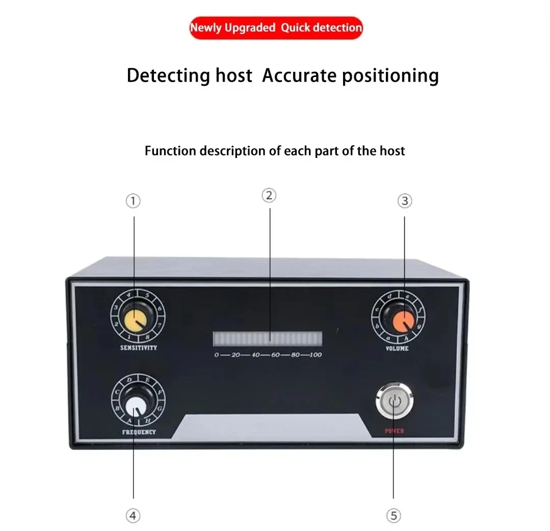 FT-3000 High Precision Acoustic Water Pipe Leak Detector under Ground Water Tester with Sensor for Leak Detection