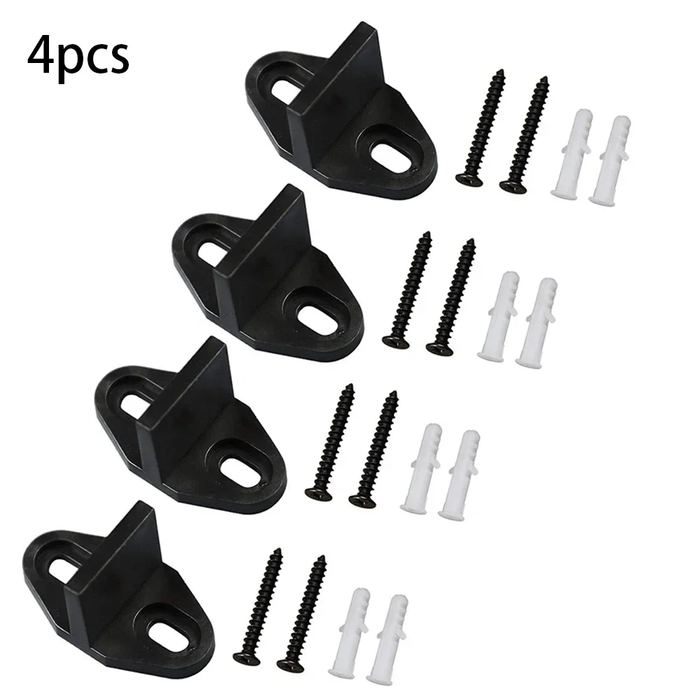 Brand New High Quality Hot Sale Practical Floor guides Tools Kit Mounted Parts Sliding Door With Screws 2/4/10pcs