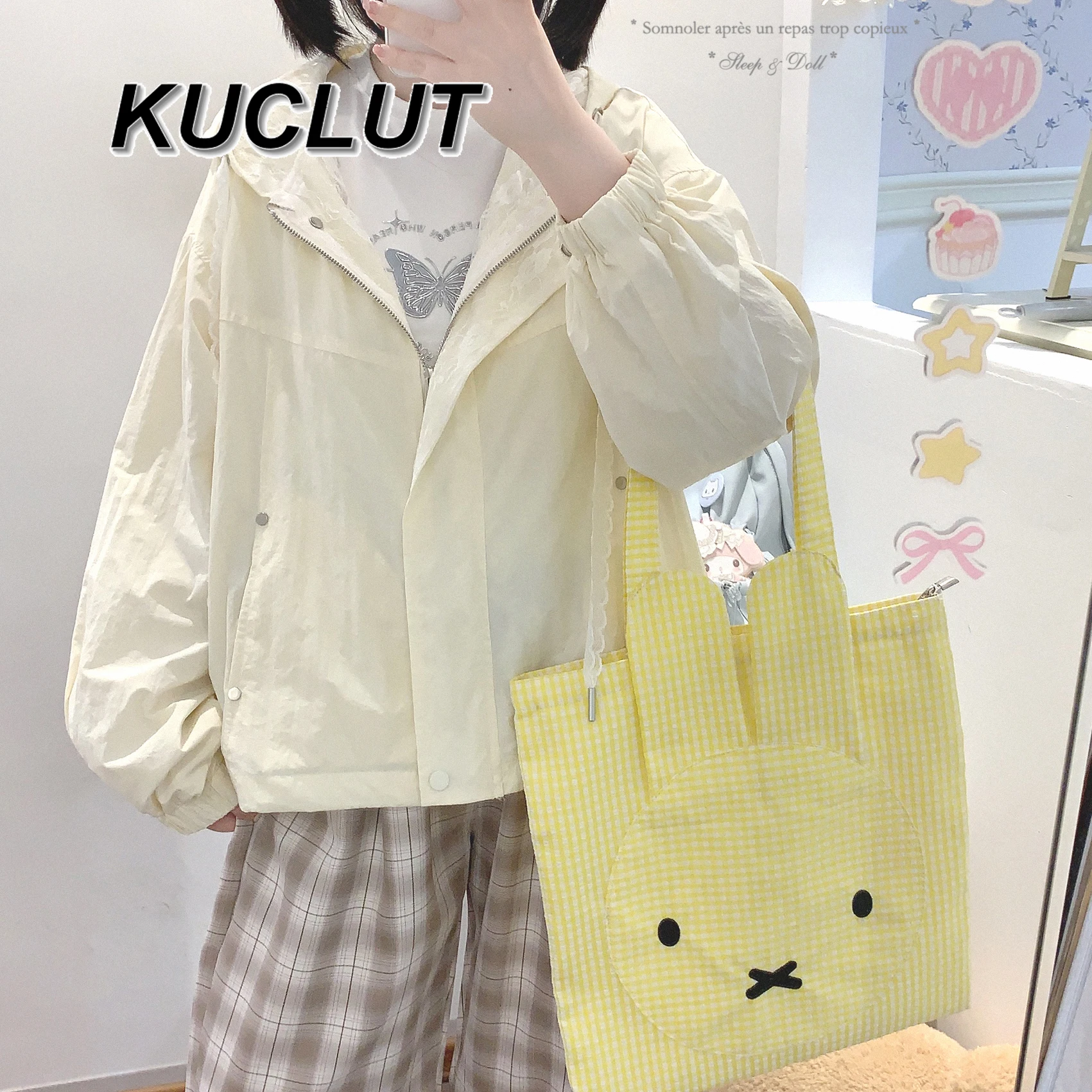 Damskie kurtki rozpinane w nowym japońskim stylu na wiosnę i jesień 2025, modne, codzienne, jednokolorowe kurtki z kapturem, kardigany.