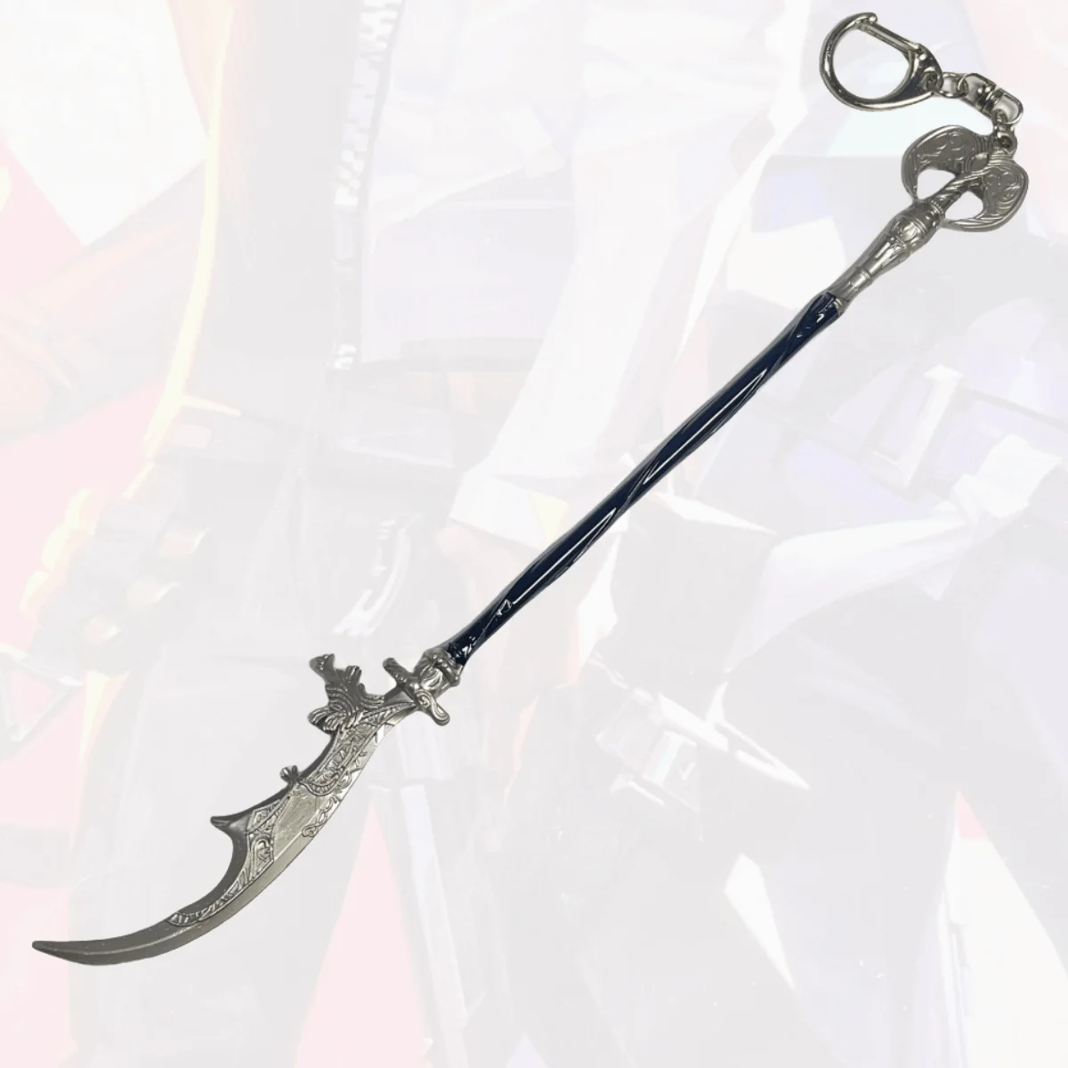 8.6 بوصة إلدن لوريتا الحرب المنجل معدن كاتانا السيف الساموراي صابر النينجا سكين اليابانية كاتانا صابر تأثيري اكسسوارات الدعامة لعبة