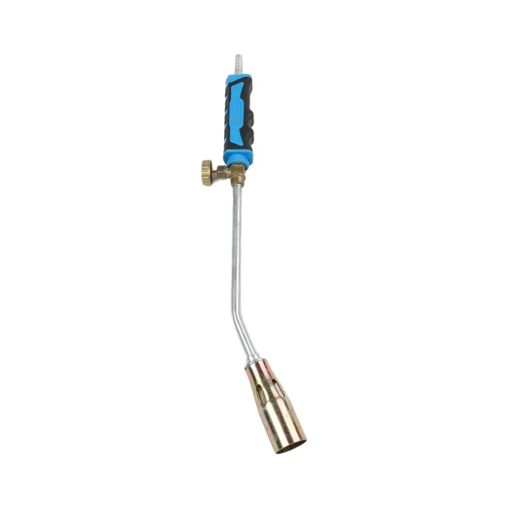 Heat resistant steel gas flamethrower torch with 30 inch detachable head double switches for household garden and industrial use