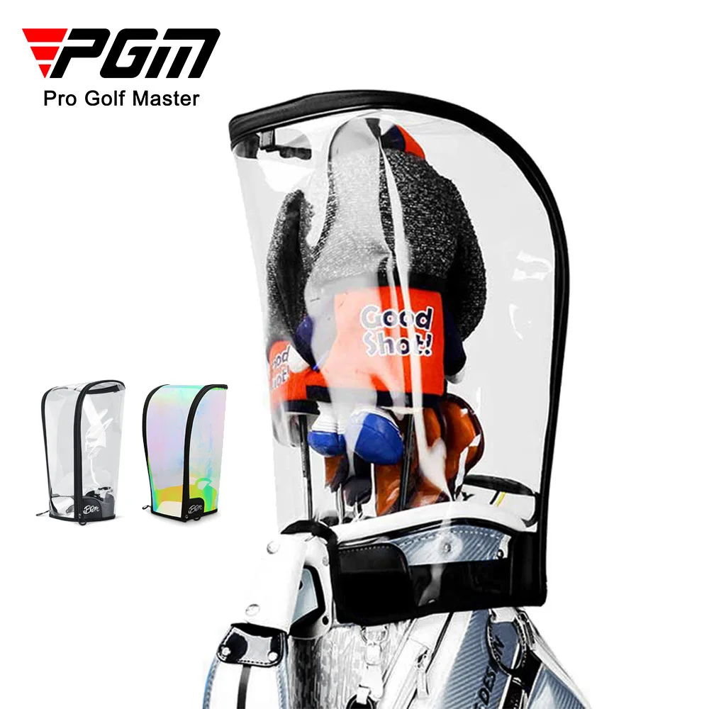 PGM Universal Golf Bag Hood Cover for Men Women, Colorful Transparent Golf Bag Protective Hood Replacement Accessory for Most