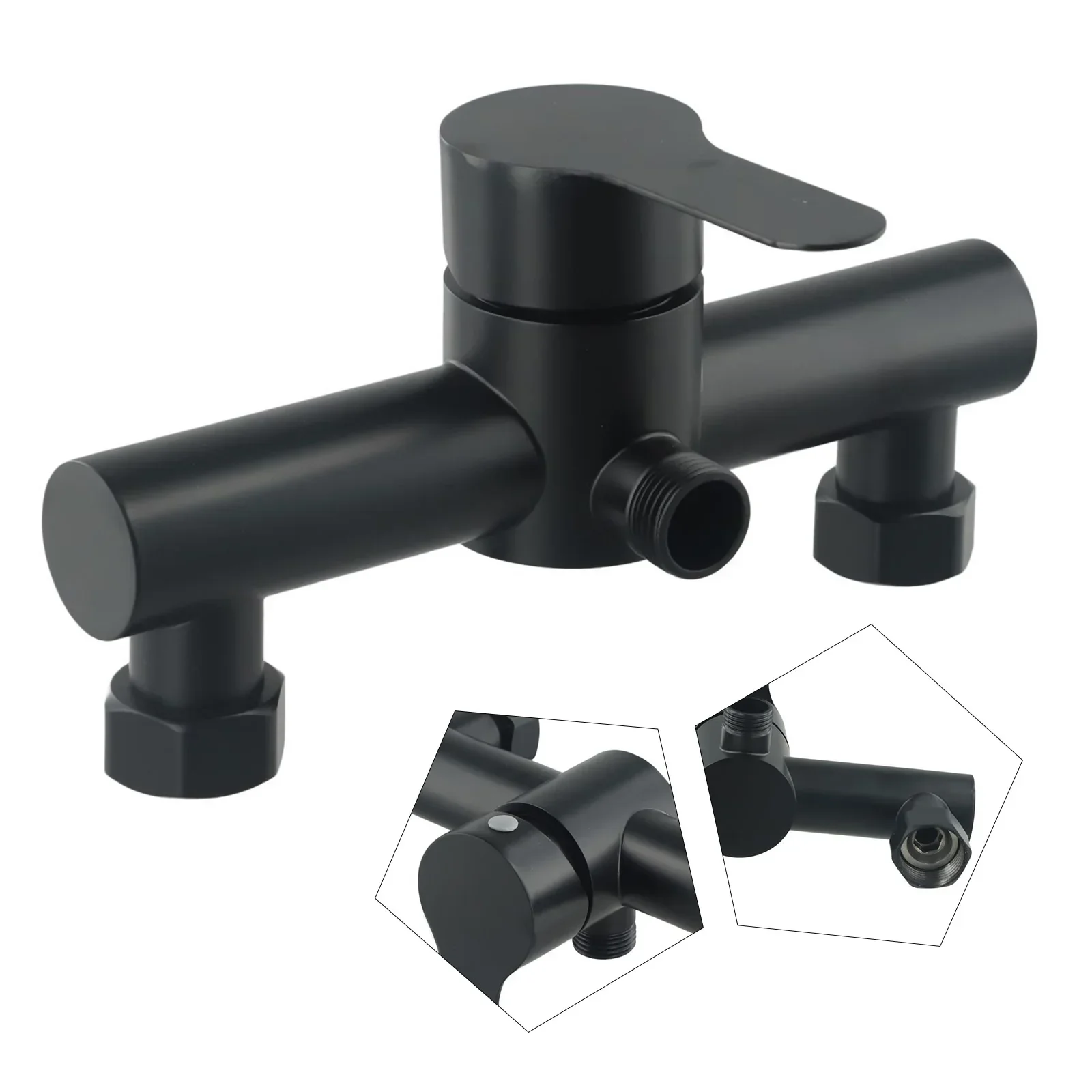 Mixer Valve Shower Faucet 1 X 304 Stainless Steel Black G1/2in Lifting Type Wall-Mounted Brand New High Quality