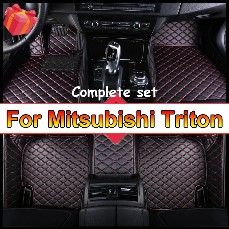 Car Mats For Mitsubishi Triton L200 Sportero Hunter Strakar KA 2005~2014 Waterproof Floor Mat Car Accessories Interior