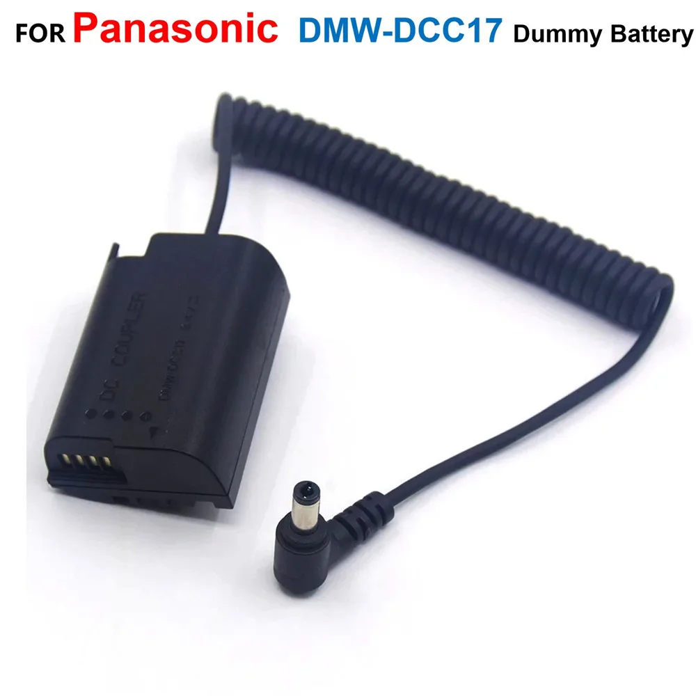 

DMW-DCC17 DC Coupler DMW BLK22 Dummy Battery Spring Cable Male Head 5.5*2.1mm For Panasonic GH6 GH6L GH5II DC-S5 DC-S5K Camera