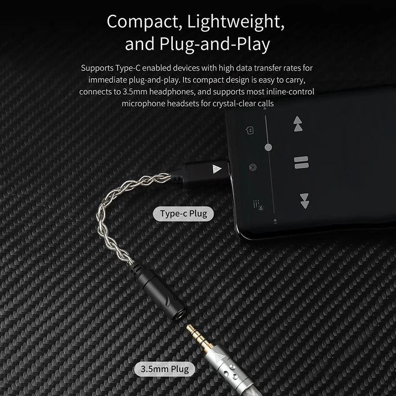 DAC Type-C إلى 3.5 مللي متر جاك HiFi الصوت أمبير محول CX31993 رقاقة فك ترقية كابل آيفون 16/15 آي باد #6