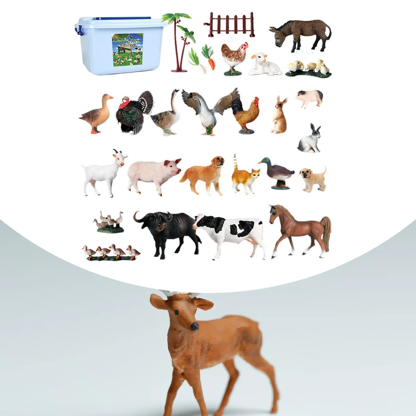 Realistisch dierenspeelset voor feestartikelen, kinderen, jongens en meisjes