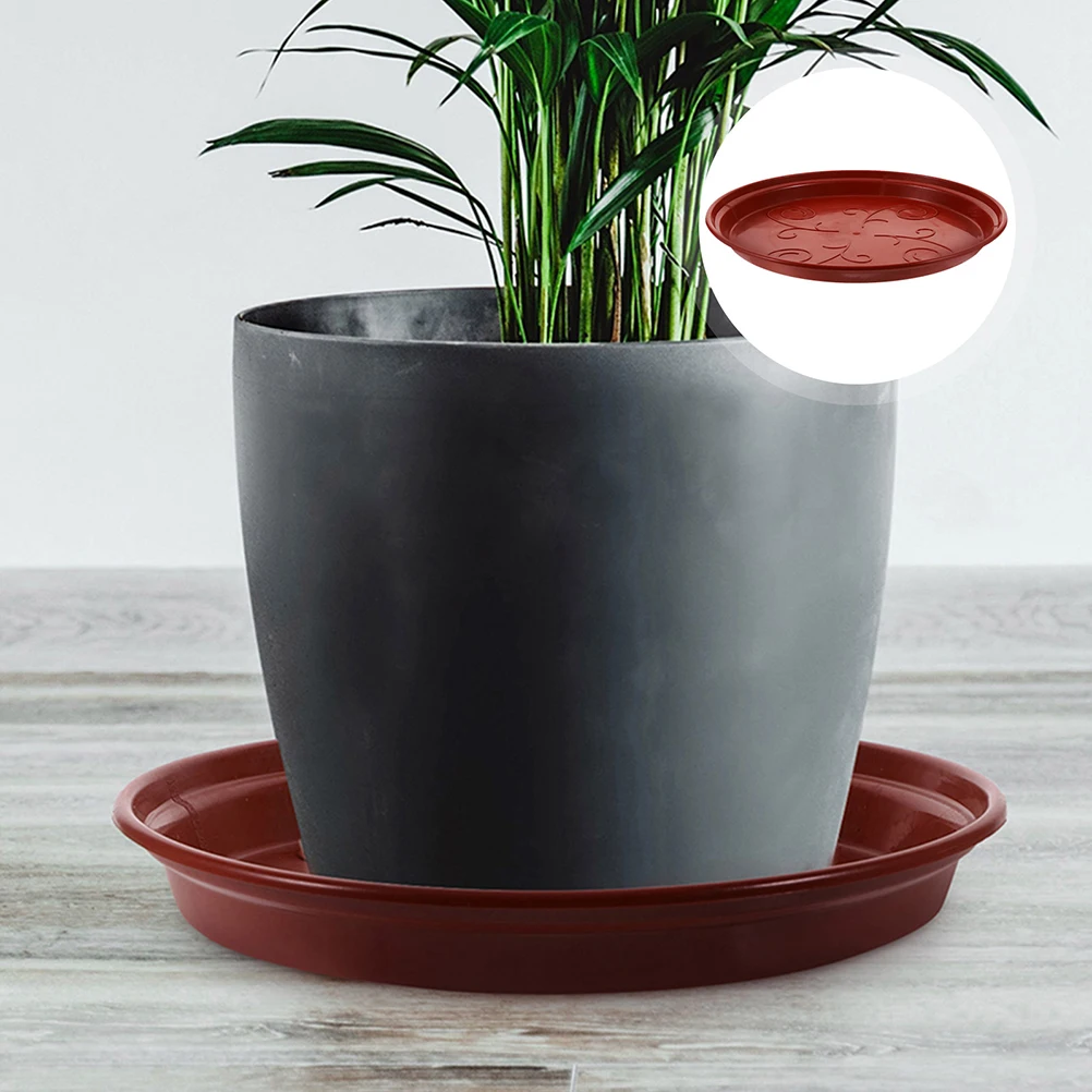 

12pcs Round Plant Saucer Durable Water Resistant Flower Pot Drip Plate Drainage Tray For Potted Plants Planter Trays Garden