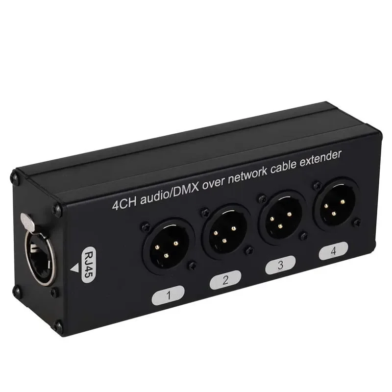 Cabo xlr multi rede de 4 canais e 3 pinos para iluminação de som de palco e estúdio de gravação macho e fêmea para rj45 ethercon NE8F-4M