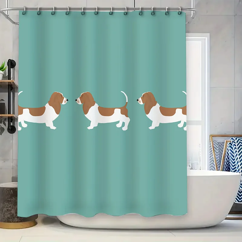 

Занавеска для душа с принтом листьев, водонепроницаемые декоративные аксессуары для ванной, украшение дома