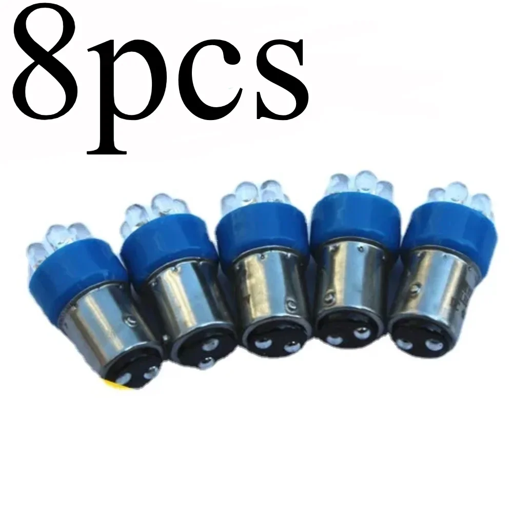8pcs for 48V-55V Electric Vehicle Five Feet High and Low LED Double Contact Bulb Are Two Polar Electric Vehicle Accessories