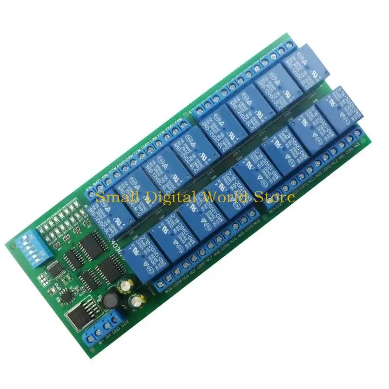 

77UB 16CHANLE MODBUS RTU UART Плата платы переключателей для системы управления промышленным управлением