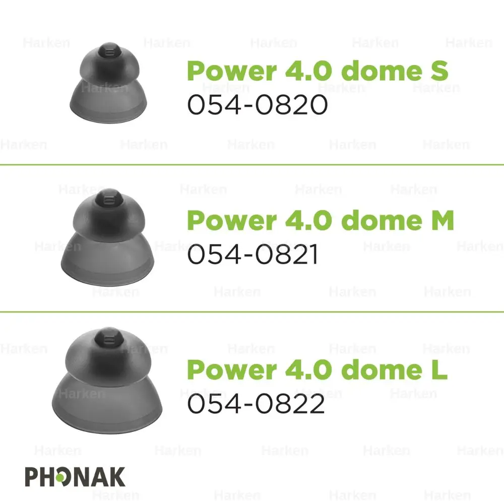 Cupole Phonak 4.0 adatte per Phonak Audeo Marvel , Nathos Nova M, Paradise e i nuovi dispositivi acustici fonak luimity