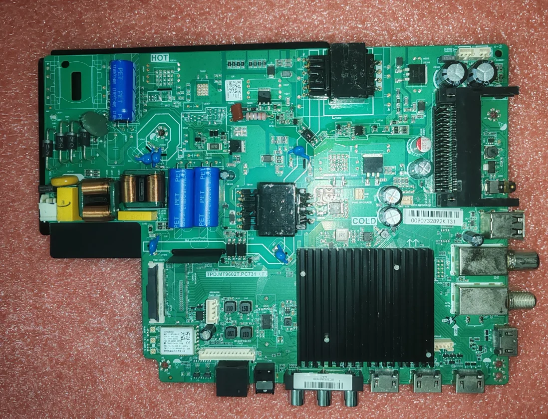 TPD.MT9602T.PC731(T） Three in one 4KWiFi network motherboard tested and physical photos taken   91V  550ma  108w