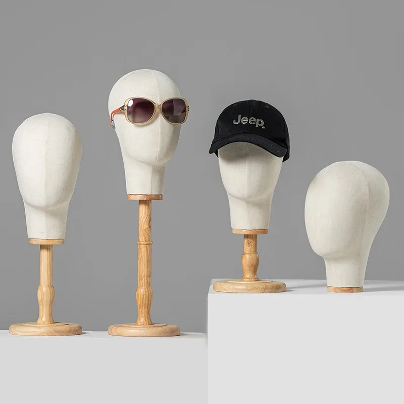 Mannequin Head Hat Holder Wig Stand Display Props for Jewelry Hats and Accessories