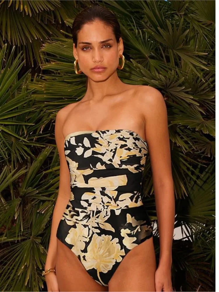 Maillot de bain une pièce imprimé à volants, avec couverture, Sexy, ventre plat, ceinture, body, sortie de plage, maillots de bain femmes