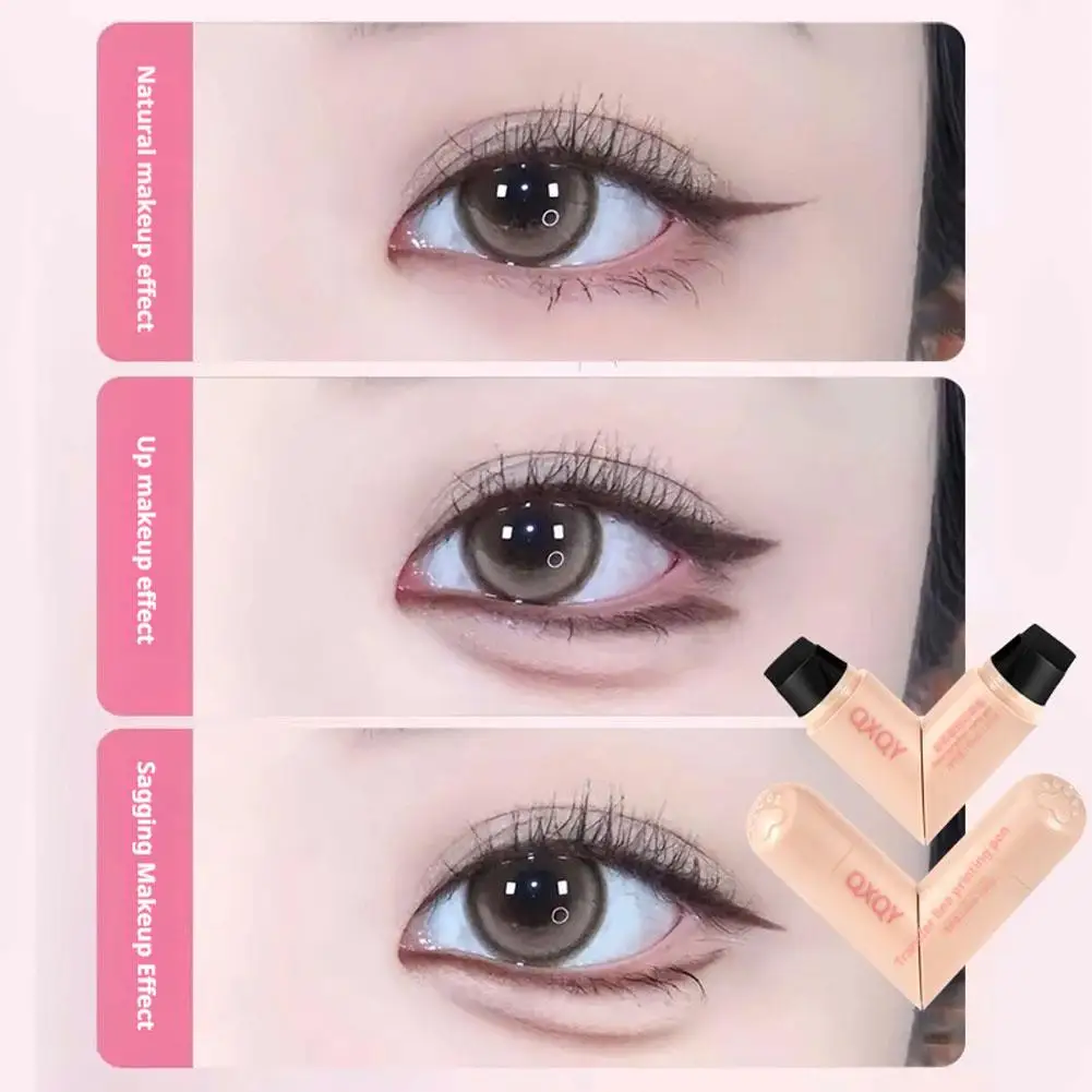 OXQY roterende eyeliner pen glad en soepel, veelzijdig waterdicht, niet gemakkelijk zwakke make-up natuurlijke zegel eyeliner pen
