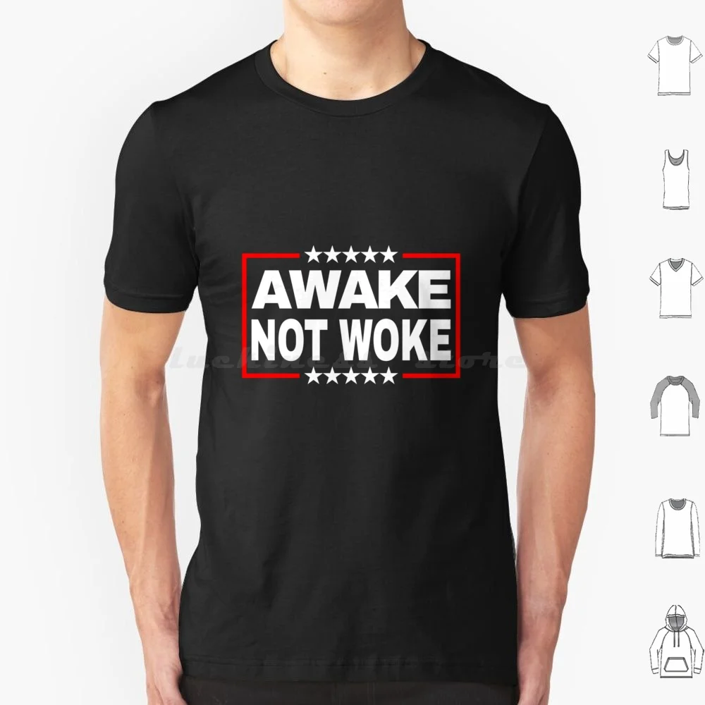 Awake Not Woke ~ Pro Free Speech ~ Anti Crt Premium T Shirt Men Women Kids 6xl Woke Anti Woke Political Cancel Culture Anti