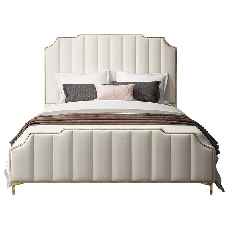 أمريكي، حديث، بسيط، من الخشب الصلب، سرير مزدوج فاخر، غرفة نوم رئيسية #1