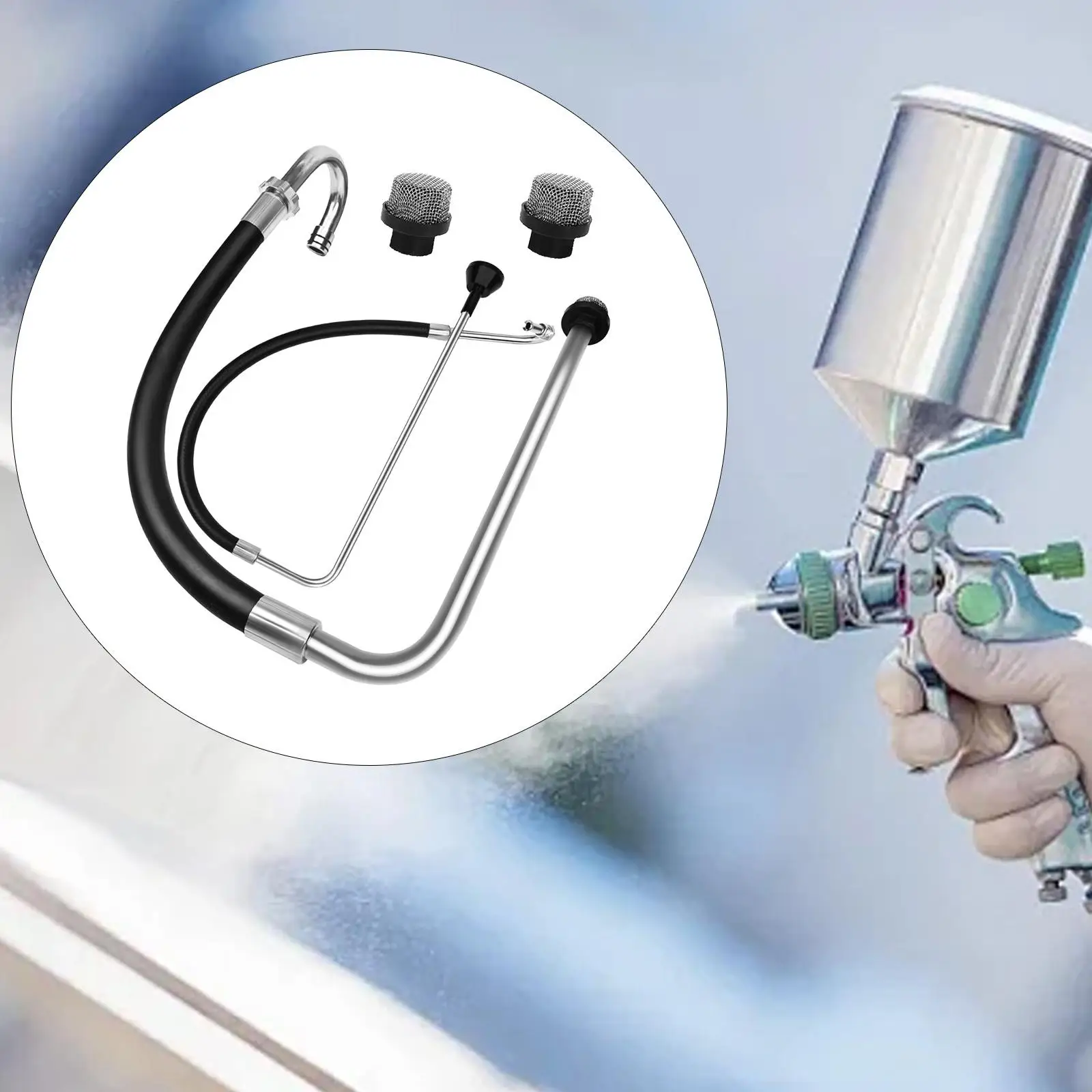 吸引ホースチューブ逆流ラインキットアクセサリー取り付けが簡単なゴム合金-495-エアレススプレーライン塗装機部品用