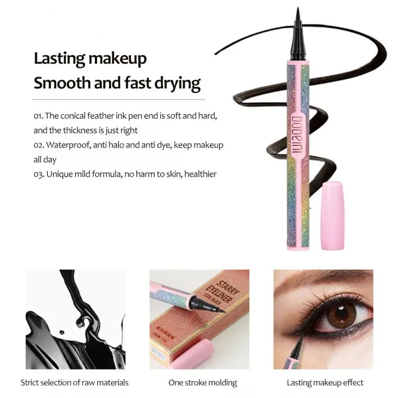 Liquid Eye Liner Quick Eyeliner Pen 2 Colors Eye Cosmetics Women Eyeliner Ultra-fine Brush Best Waterproof Long Lasting