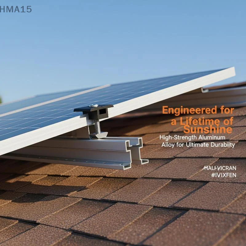 【YA】Solar Panel Mounting Clamp Heavy Duty Aluminum Quick Installation For Rooftop