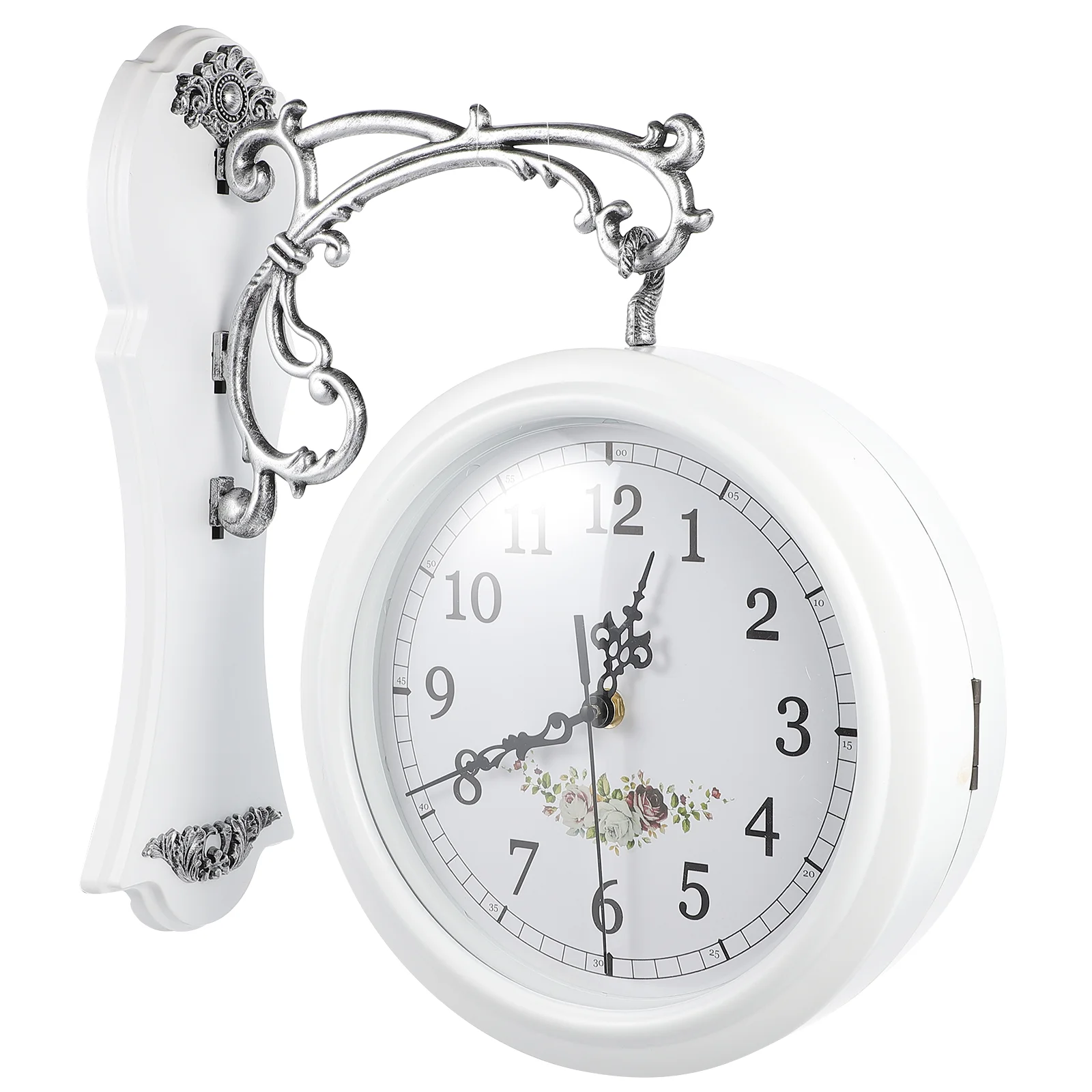 

Clock Modern Sided Rotatable Retro Fashion Hanging Vintage Wall Glass