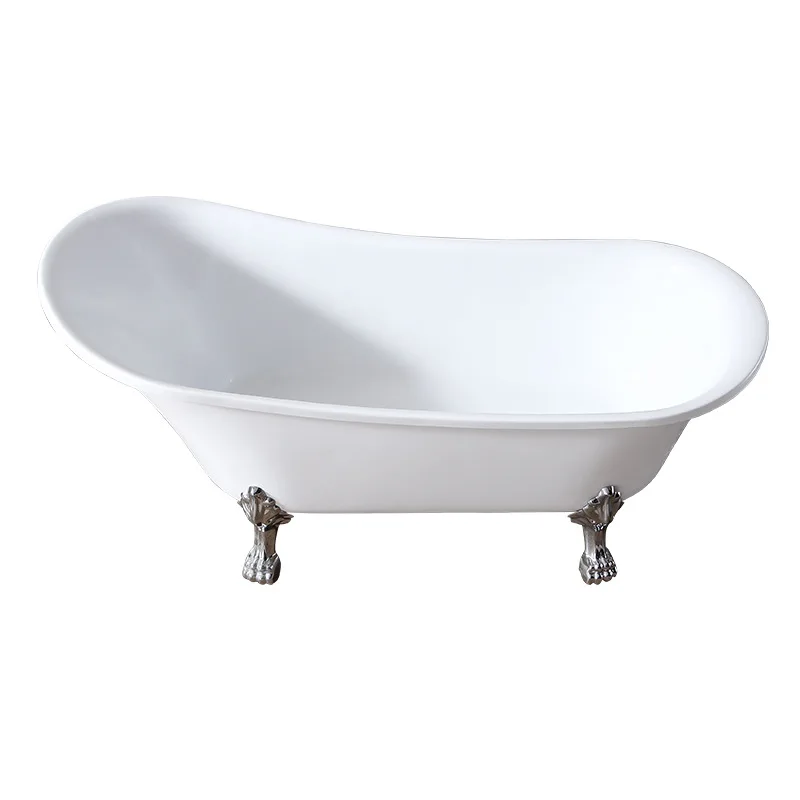 

Retro princess independent acrylic bathtub household European and American antique couple color with tripod