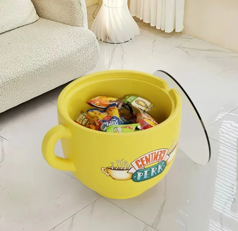 

Cartoon Creative Lemon Coffee Cup Small Coffee, Living Room Sofa Snack Storage Side Table, Complete Home Furniture Gift